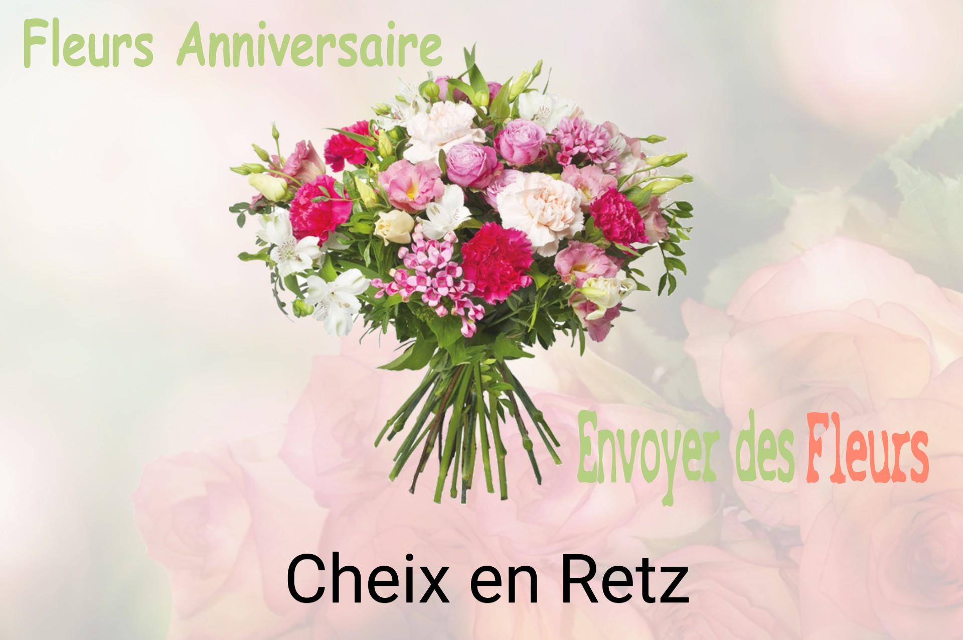 Bouquet de fleurs d’anniversaire livré à Cheix-en-Retz