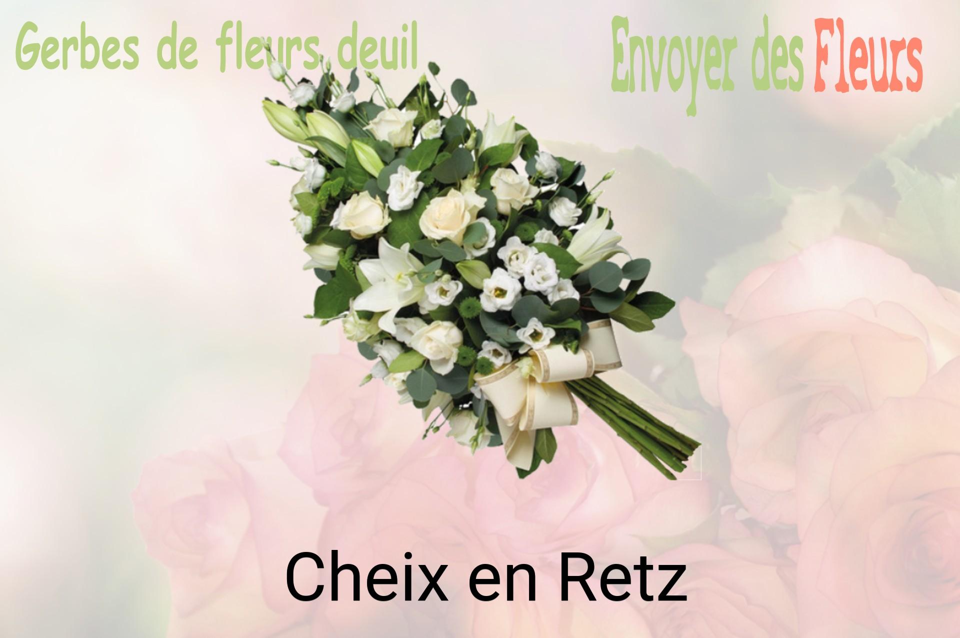 Gerbe de fleurs de deuil livrée à Cheix-en-Retz